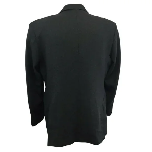Borghese Suit Jacket Blazer Sports Coat Mens 54R Gray 2 Piece Virgin Wool Italy